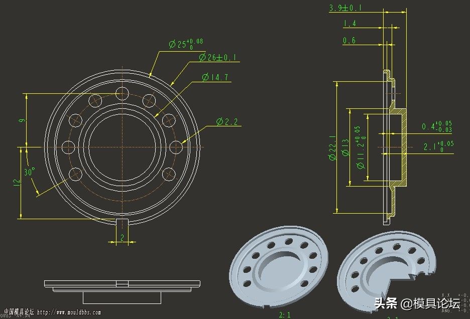 喇叭技术要求图纸,喇叭孔模具制作视频