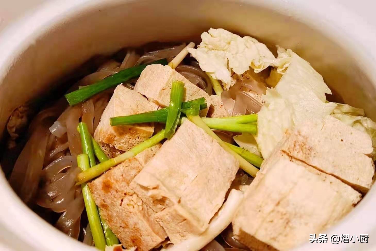 白菜宽粉炖豆腐,白菜豆腐宽粉家常做法