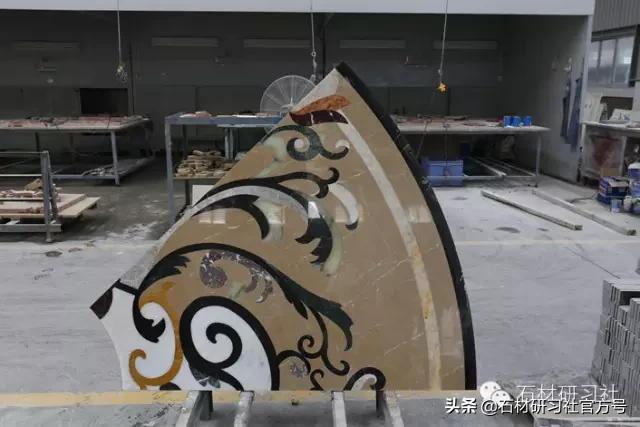 大理石水刀拼花批发,大理石水刀加工视频