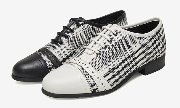 昆凌同款,千鸟格纹英伦风单鞋!千鸟格纹放在鞋子上一样好看