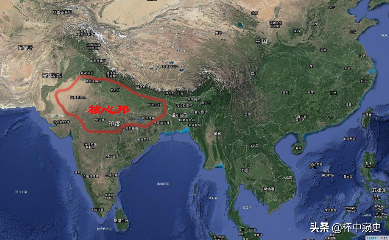 一文看懂地缘冲突,印度的核心邦有哪些