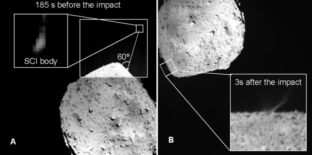隼鸟2号探测龙宫真实影像,隼鸟二号砸出龙宫