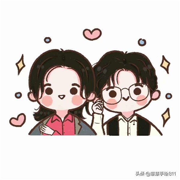 卡通头像女生简单可爱图文,卡通手绘可爱头像女生