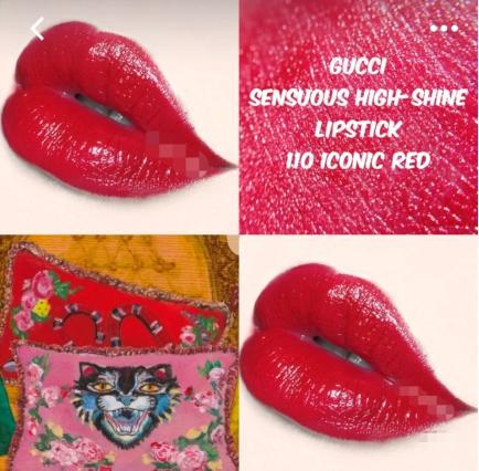 gucci口红小碎花试色,gucci新品口红512