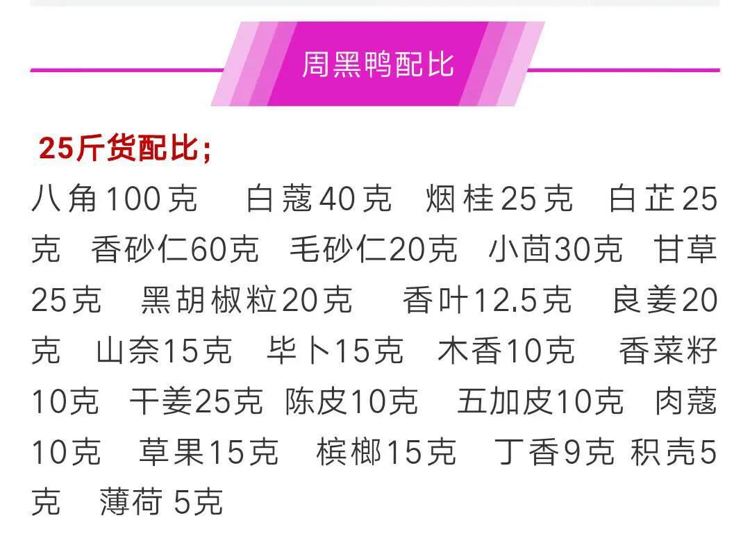 周黑鸭配方学徒,周黑鸭店里配方