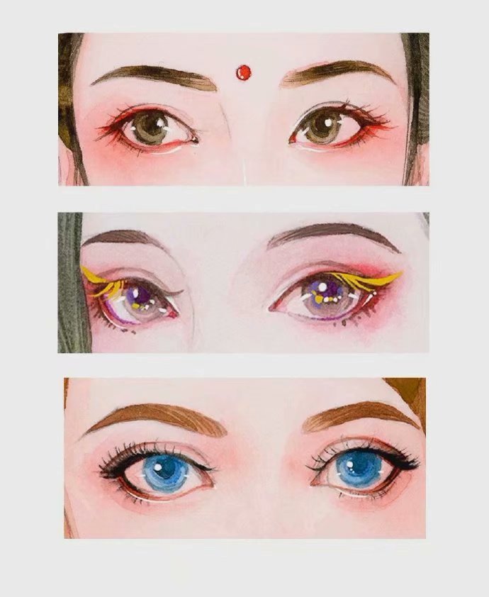 一组古风眼眸，可以借签参考