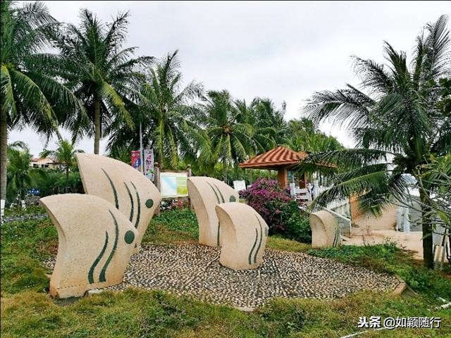 海口西金银广场到西秀海滩位置,海口离市区最近的海滩