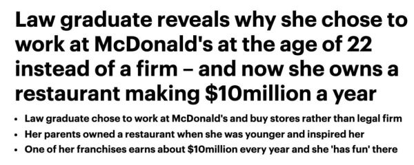 新西兰开一家麦当劳，年收入竟达1000万纽币，比中彩票还高，了解一下？