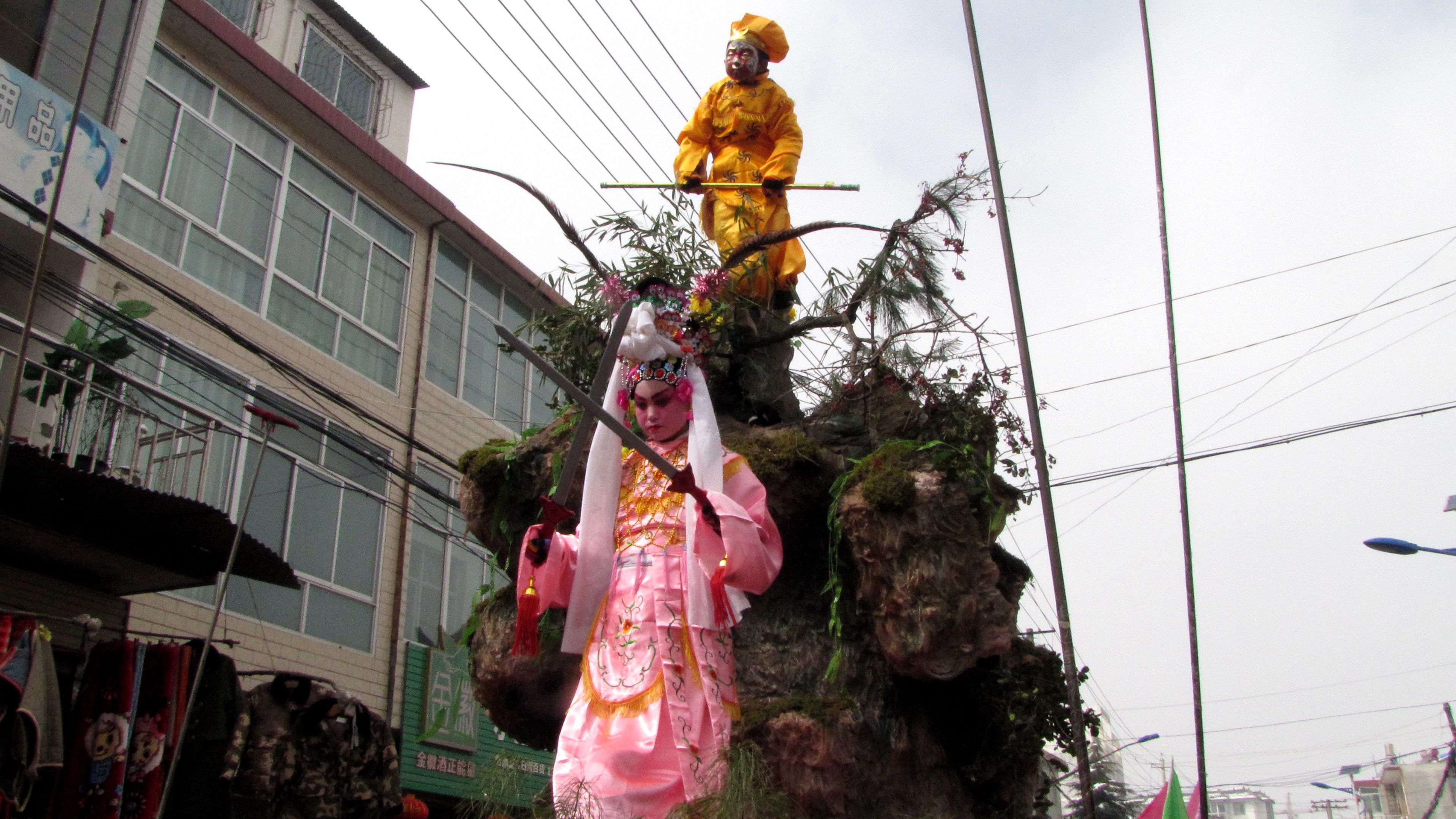 甘泉社火排练,甘泉峡门社火