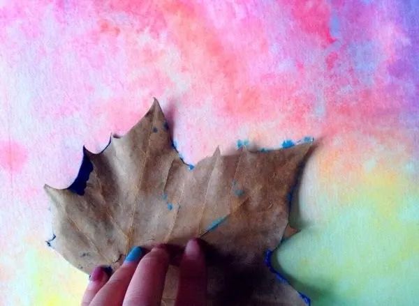 印染手工制作,印染拓印画