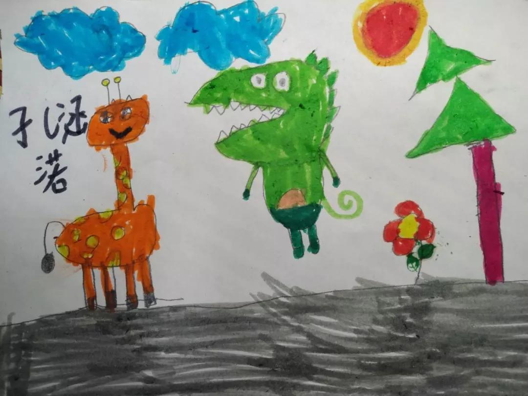 孩子们的简单绘画,6-12岁儿童绘画作品简单星球