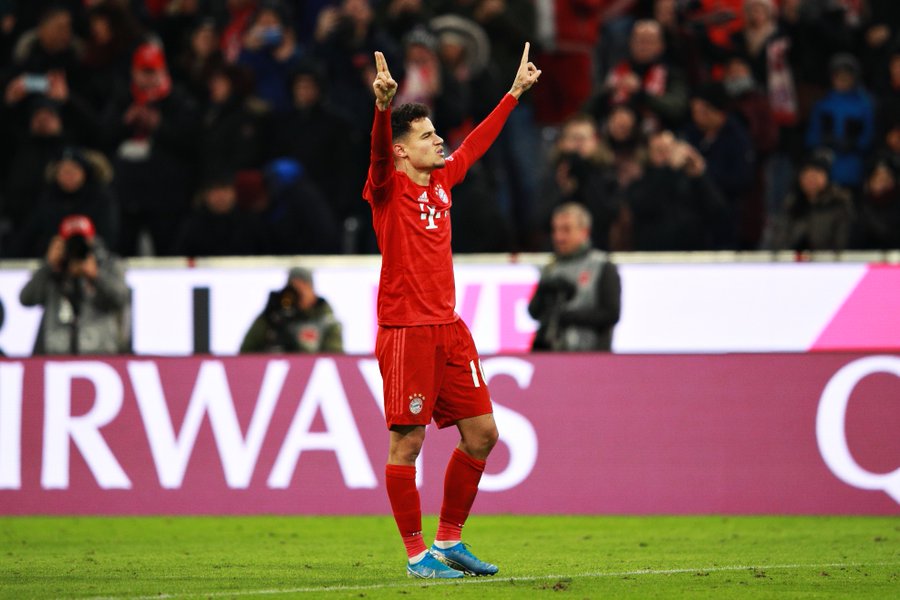 拜仁8-2狂虐巴萨库蒂尼奥赛后采访,库蒂尼奥德甲建功