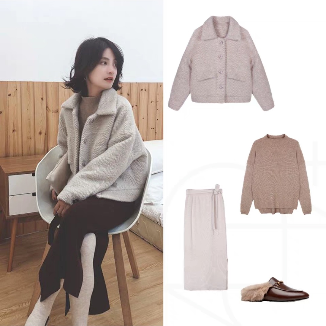 短外套怎么搭出高级感,外套太长了怎么穿显高