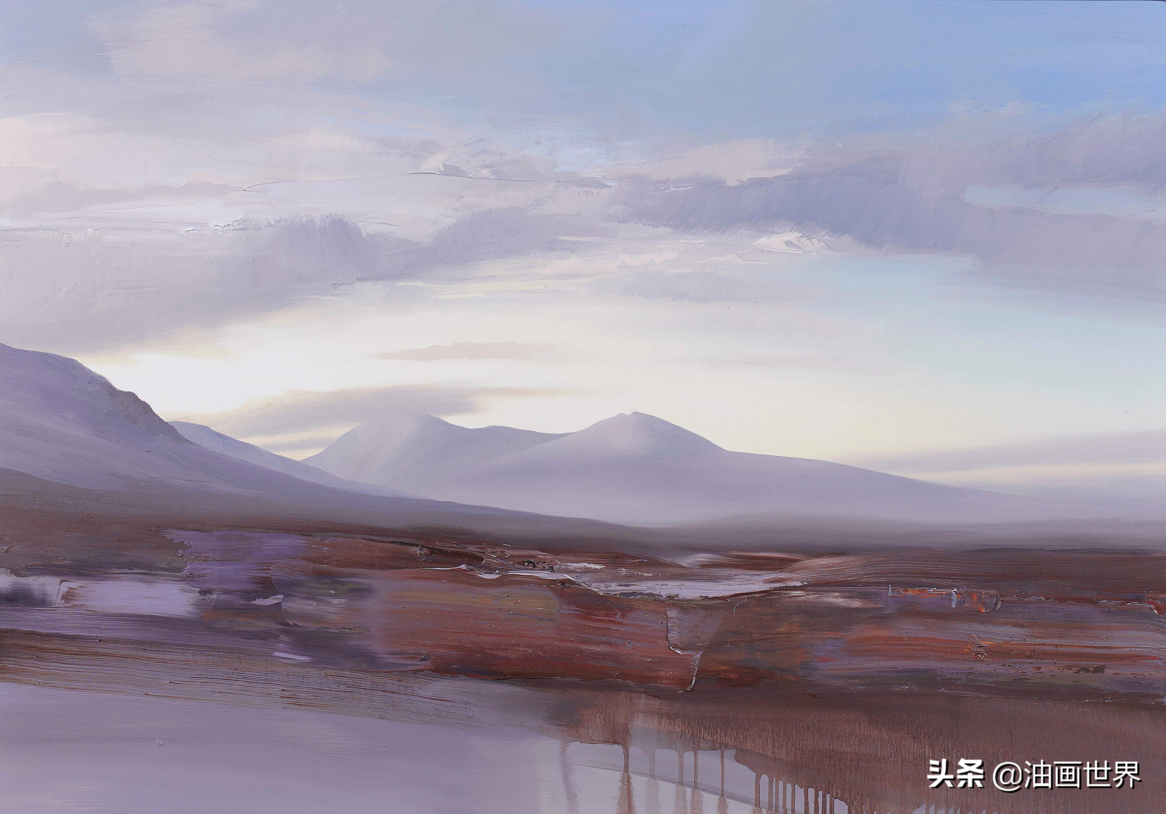 美国印象派画家沃利斯的风景油画,谢尔盖巴索夫风景油画