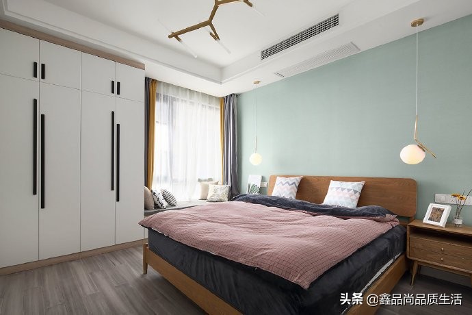 126平三居室北欧风简约又文艺,舒适北欧慵懒而惬意的小资生活