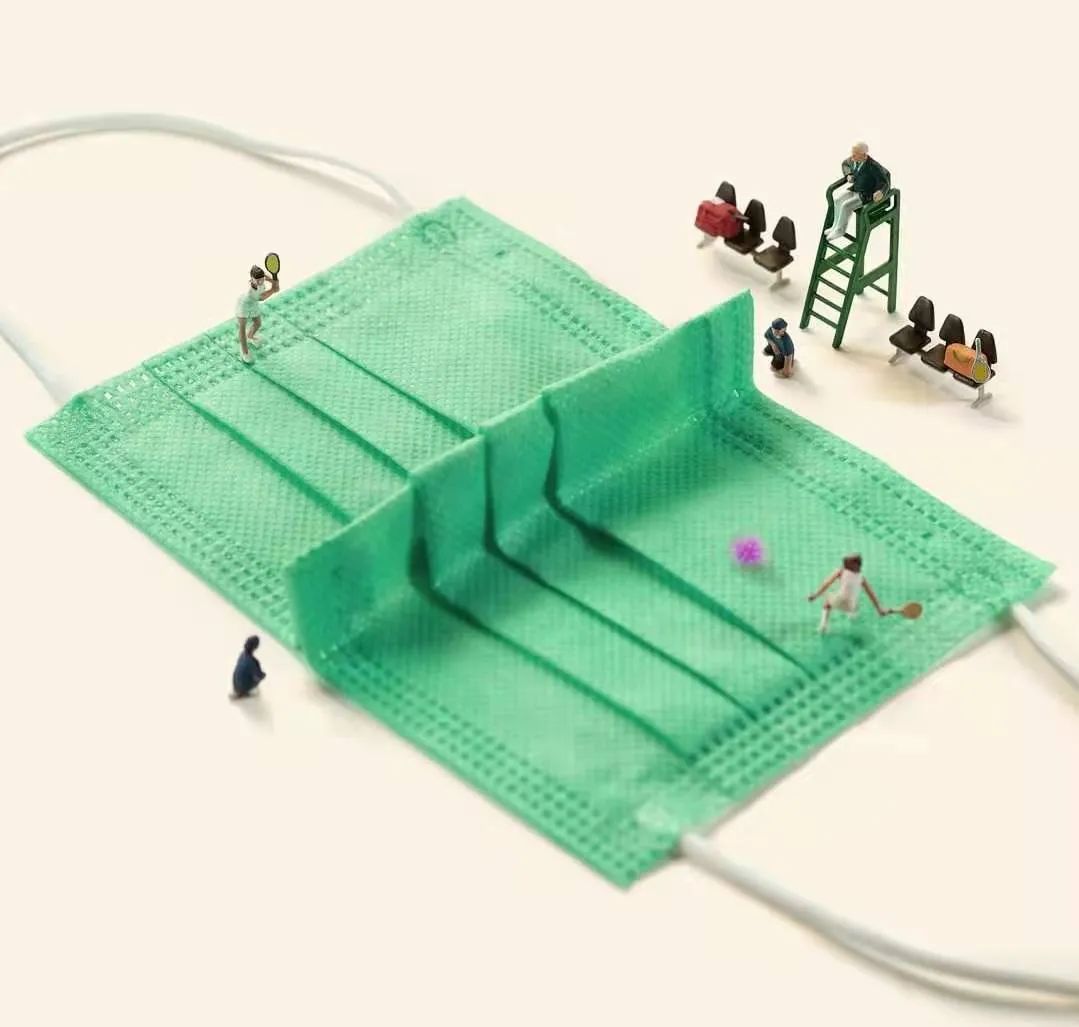 这个日本人，把奥运场地做成一个口罩那么大......