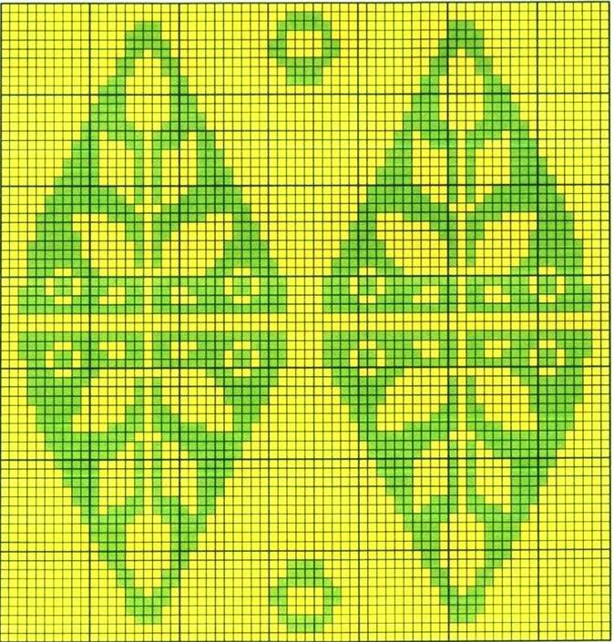 4-6岁儿童花毛衣图案大全,毛衣提花花卉图案图解