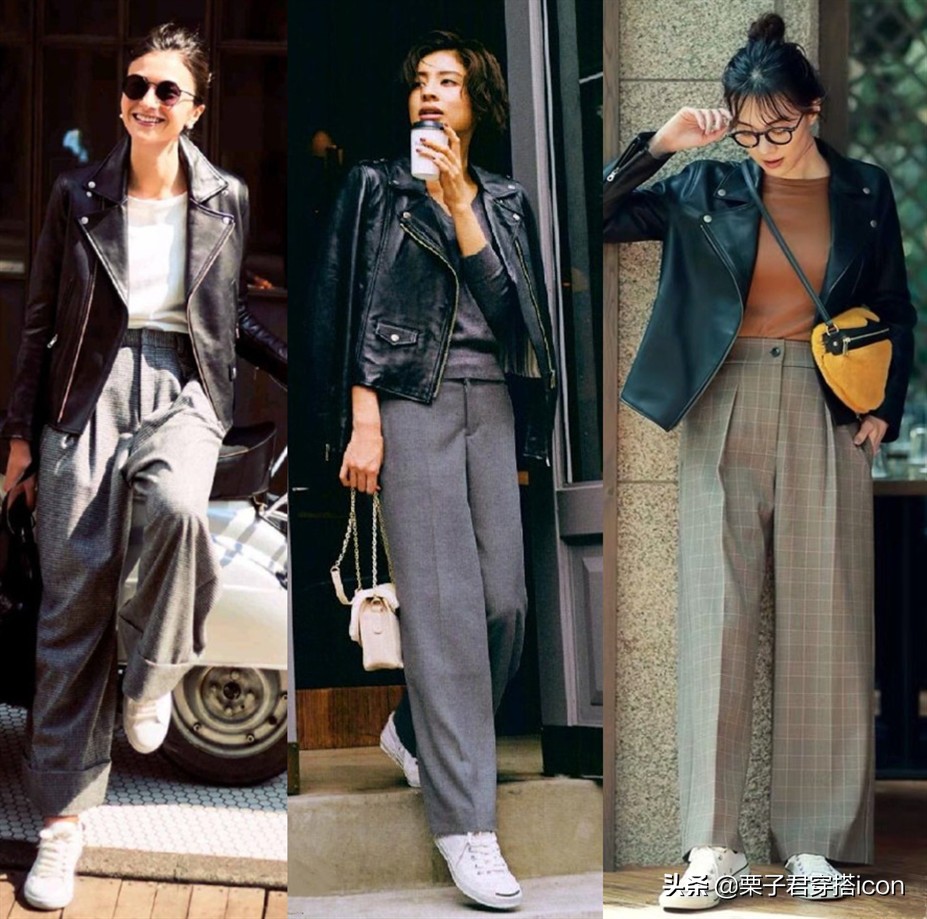 穿搭高级感超模,早春推荐很飒的皮衣穿搭