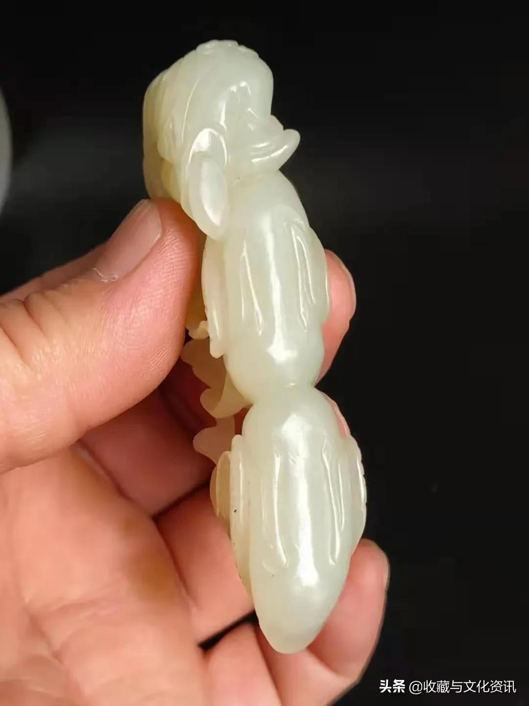 老和田玉童子戏鹅,元代和田玉童子戏鹅鉴赏