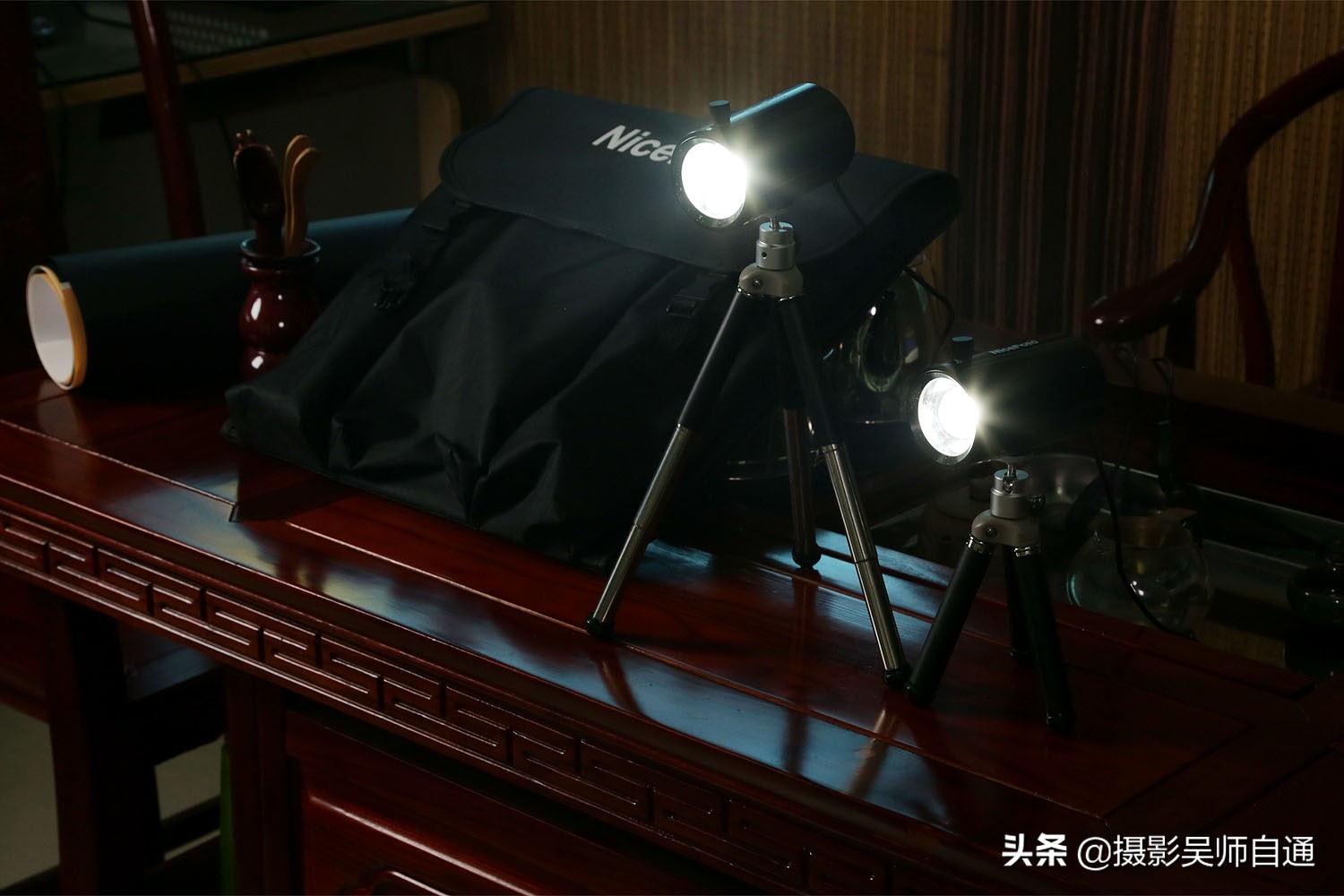 旧茶桌改造直播间,茶桌改造书法桌