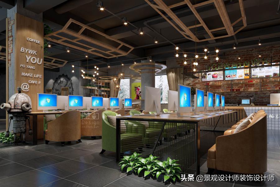 网咖设计效果图,网咖设计图哪找