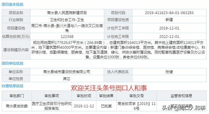 商水县人民医院搬迁时间,商水县人民医院最新消息