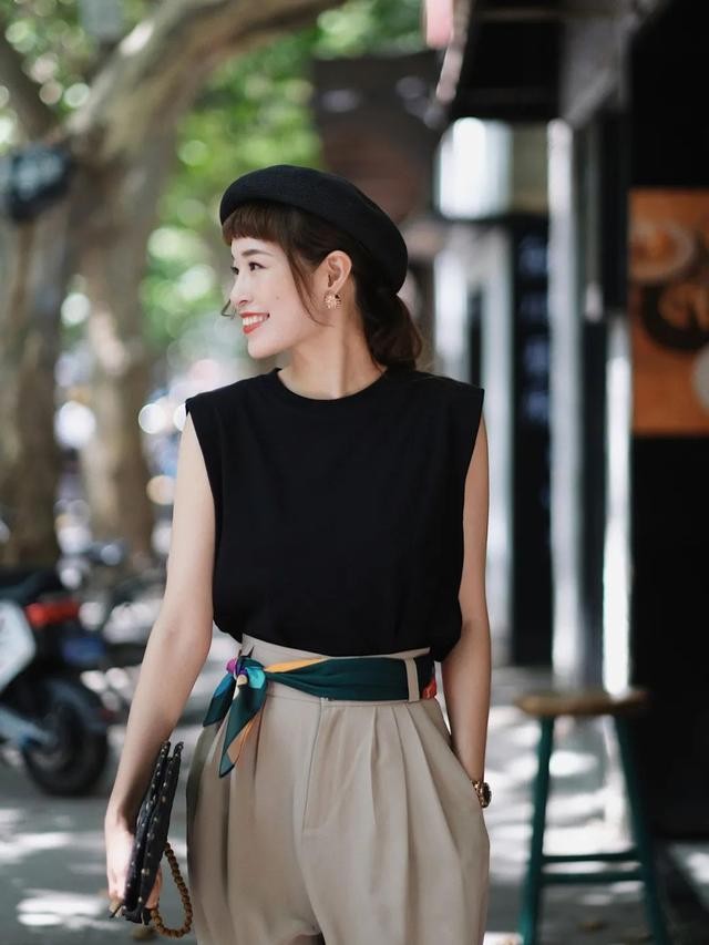 夏天小个子穿搭150显高,适合小个子穿的简约衣服穿搭