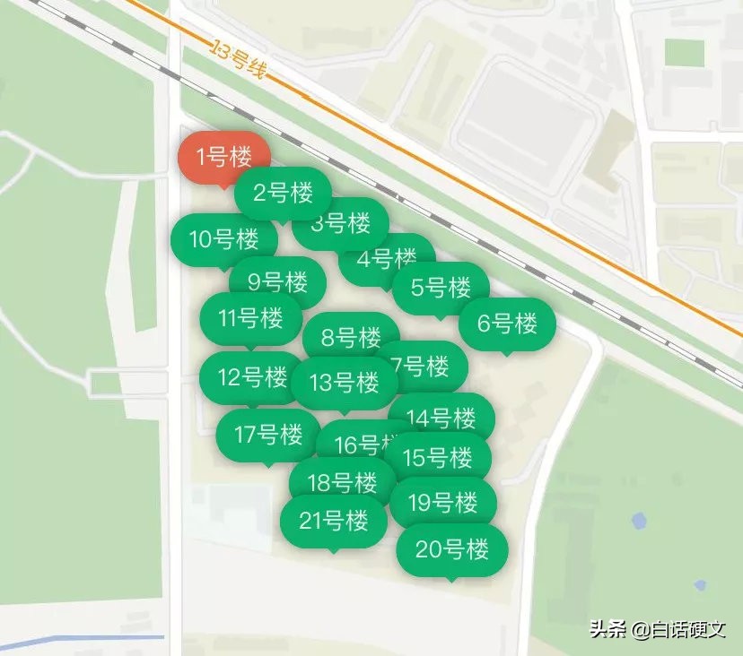 两区交界的指示牌,两个区的交界处定位