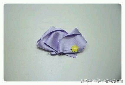 2.5厘米丝带古风蝴蝶结发饰教程,儿童古风丝带蝴蝶结发饰diy教程