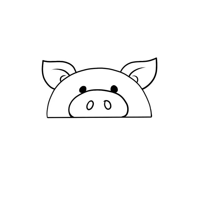 简单又好看的简笔画动物教程,圆形画动物简笔画简单又好看