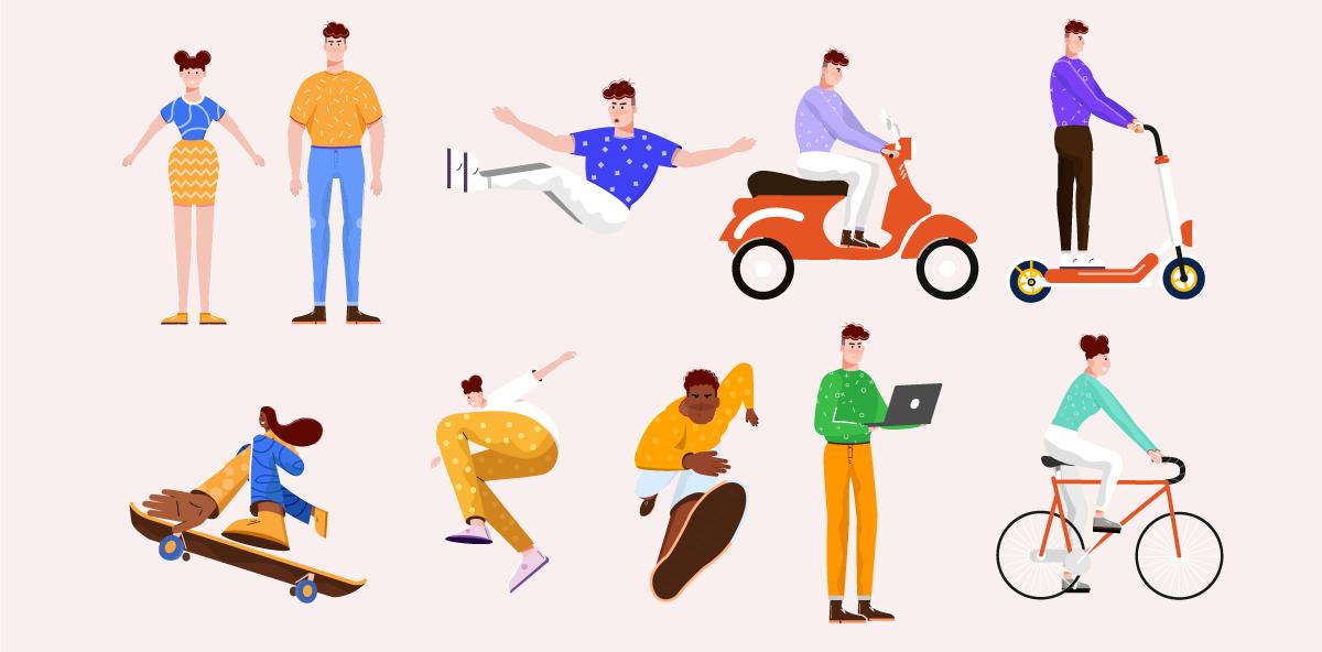 插画组件库用途,插画人物组件化