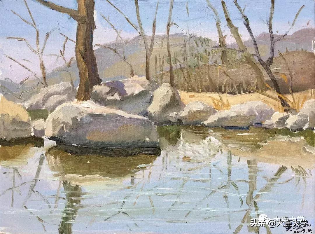 简单又好看的大连画,美丽大连我的家绘画