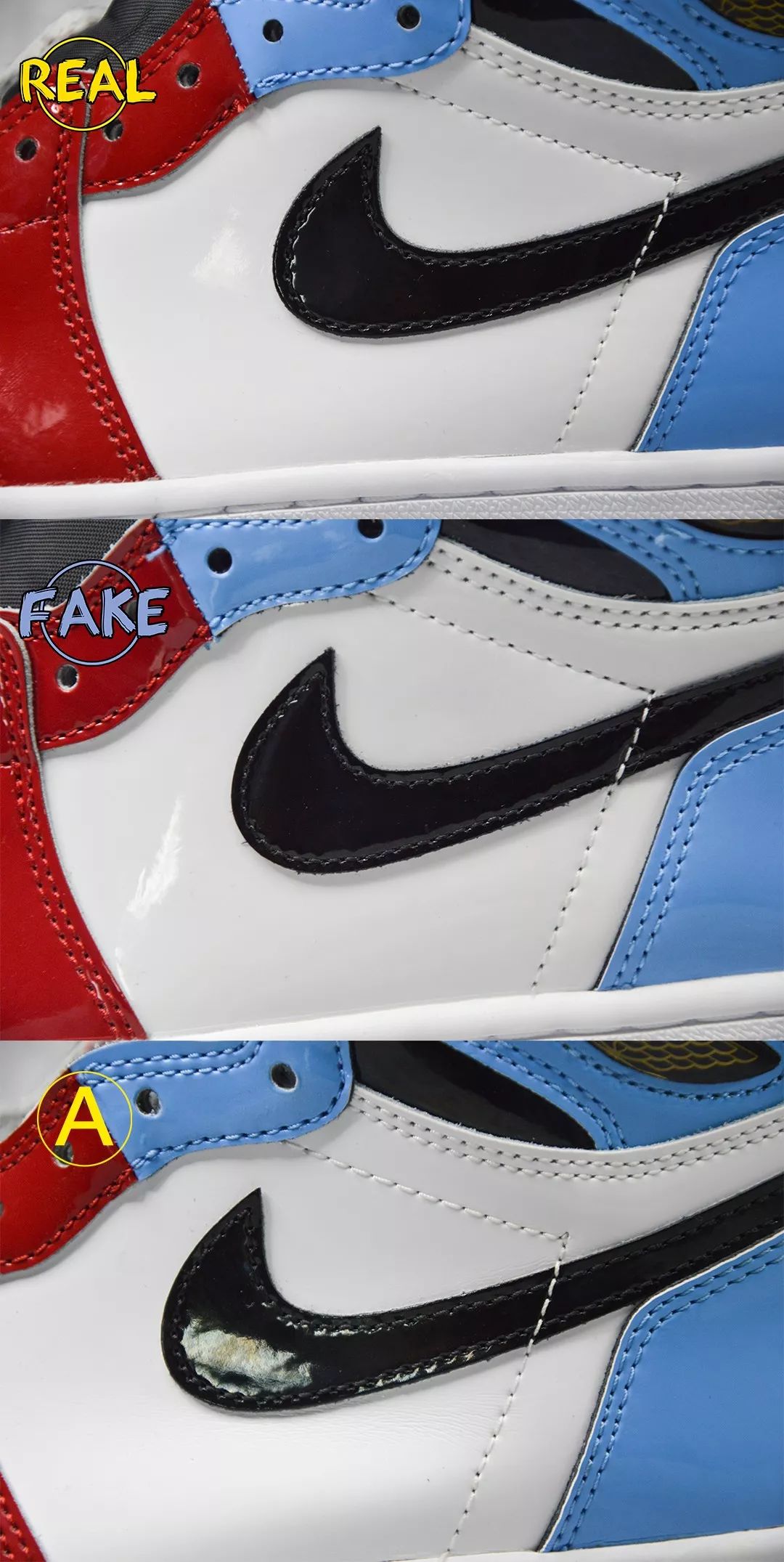 airjordan1和空军1号区别,airjordan1low警灯鉴别