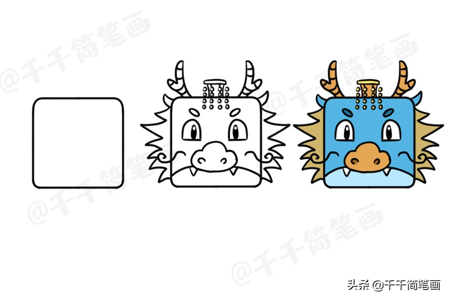 简笔画动物老虎简单,100种可爱动物简笔画熊猫