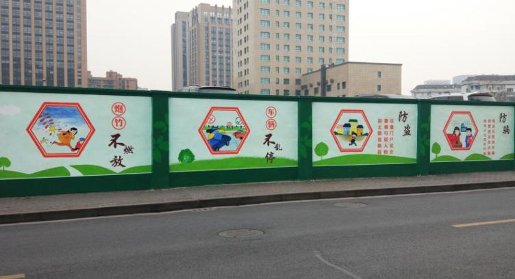 北京怀旧墙绘,简约大气的乡村文化墙彩绘手绘