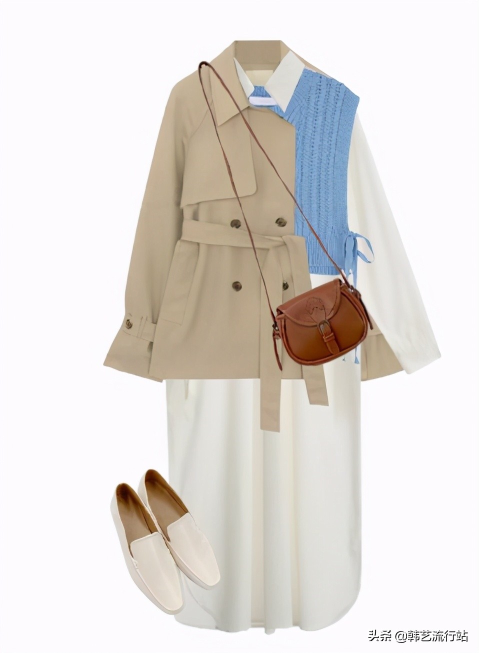 韩国风衣配什么衣服好看,韩系风衣如何穿搭好看