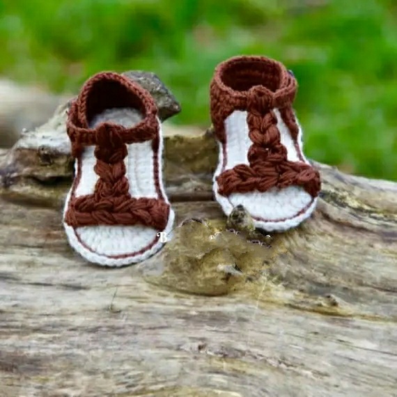 小女孩夏天凉鞋的钩法,钩夏天凉鞋教程