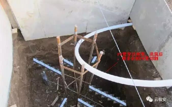 监控杆安装与预埋线,监控立杆基础配管