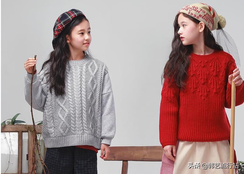 小个子针织毛衣推荐宽松中长款,最新款女士韩版手织毛衣18-21岁穿