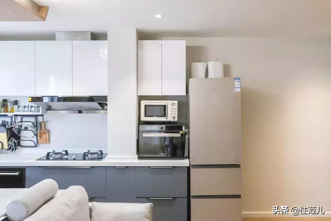 厨房客厅一体加书房小户型,小户型书房客餐一体