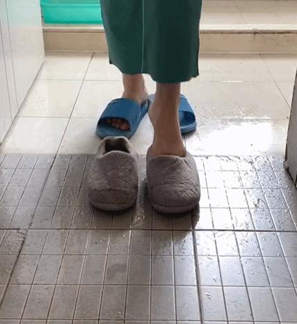 冬季踩屎感棉拖鞋防水,冬季防水踩屎感拖鞋