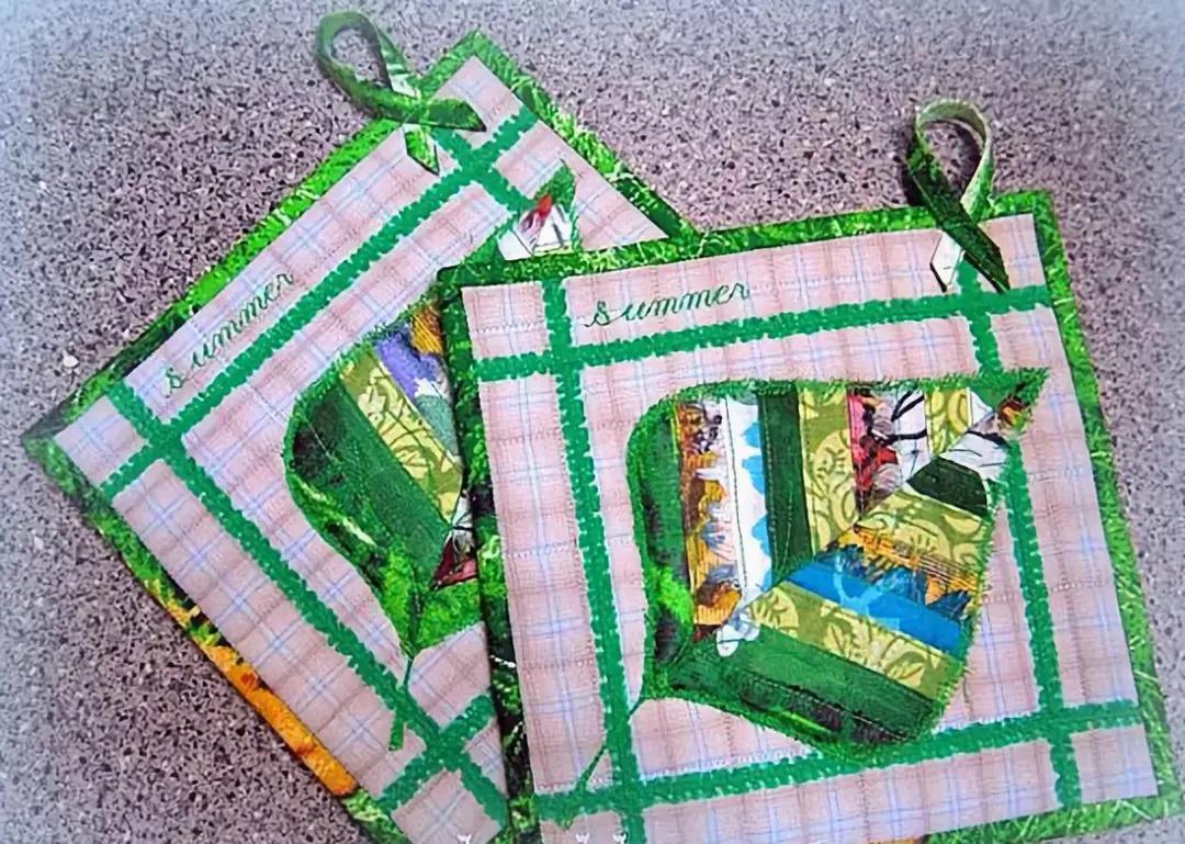 旧布子做杯垫教程,废布做简单杯垫