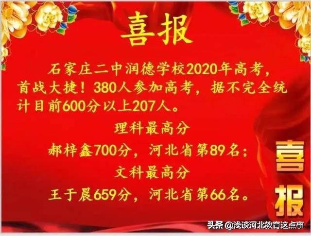 石家庄桥西区高中排名,石家庄高中最新前十名