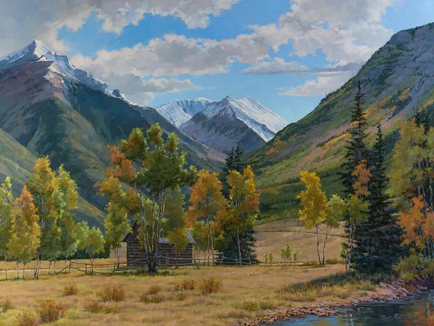 绝美风景油画教程,最灵动的风景油画