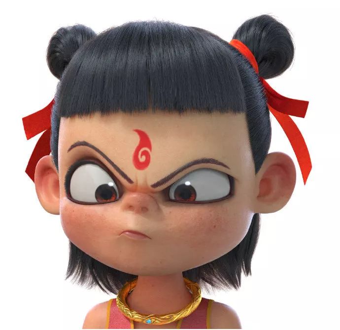 三岁的哪吒小爷有多潮？眼线腮红丸子头