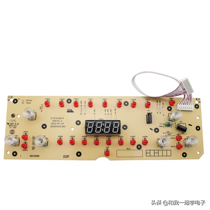 电磁炉触摸控制面板电路详细分析,电磁炉控制面板电路原理视频