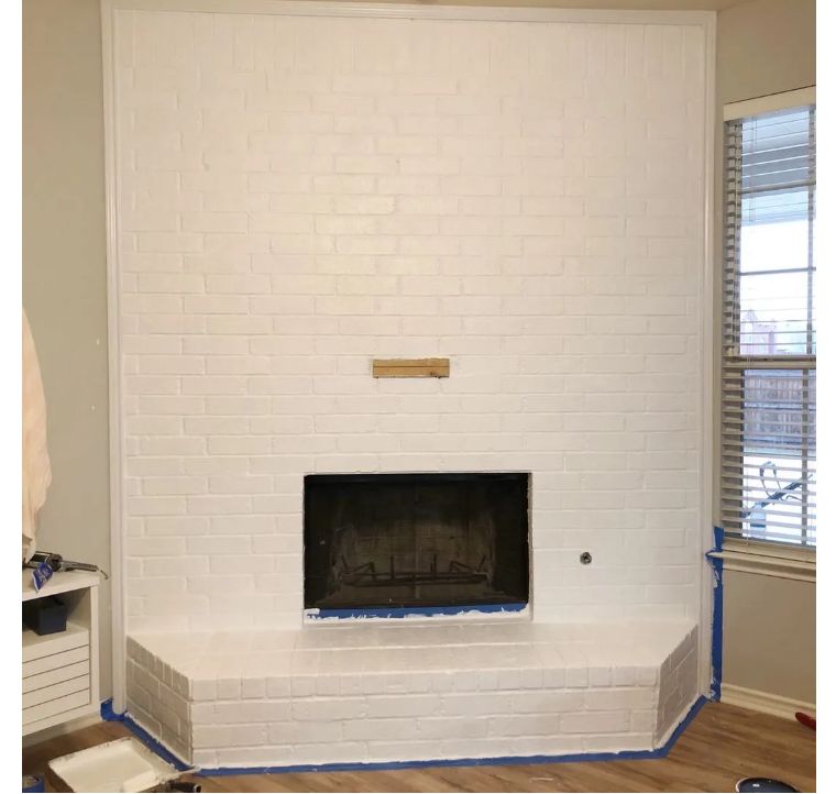 大过年做点有意义的事，别人刷剧我刷墙，改造美国老壁炉