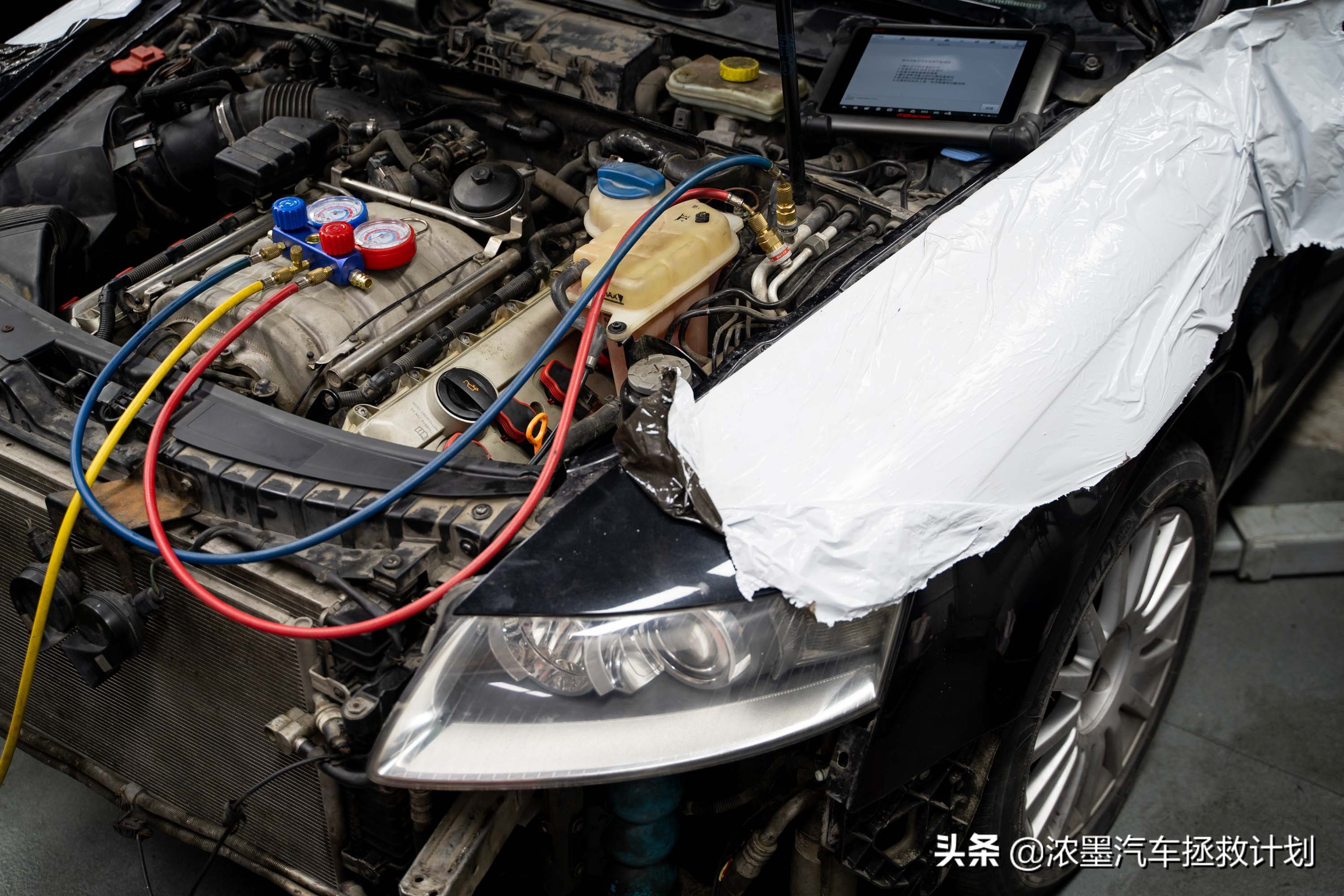 奥迪a6发动机大修全过程,翻新奥迪a6大修发动机