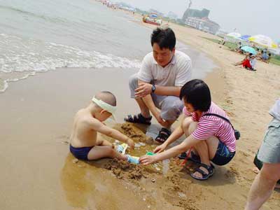 姥爷买一车沙子,姥爷为了哄孩子买了一车沙子