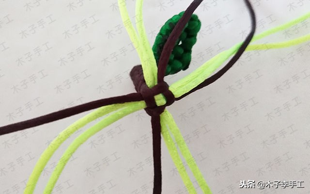 立体苹果的编织方法,小苹果的手工编法教程